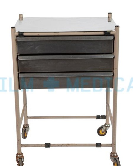 Trolley Rectangular with 3 Drawers